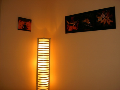 Decoración relajante para fisioterapia